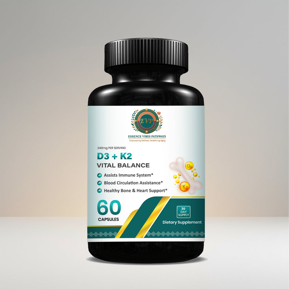 D3 + K2 Vital Balance Beauty & Health Essence Vibes Pathways