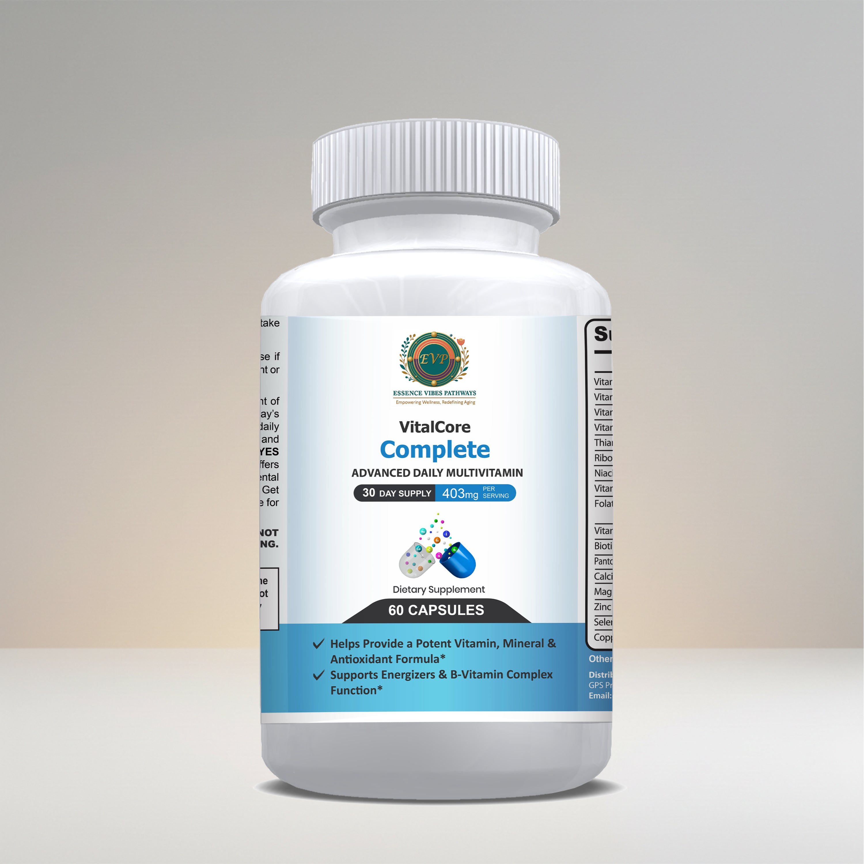 VitalCore Complete B Vitamin Beauty & Health Essence Vibes Pathways